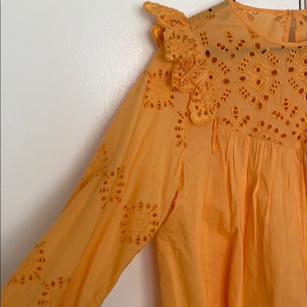 H&M Orange Ruffled Blouse - Picture 4 of 4